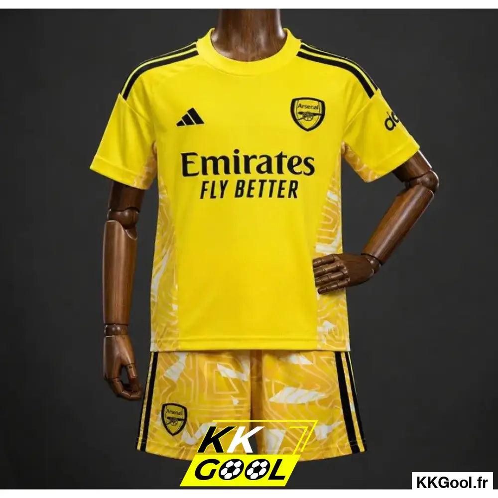 KKGool - Kit enfant Arsenal Gardien 2026/2027 Jaune kkgool