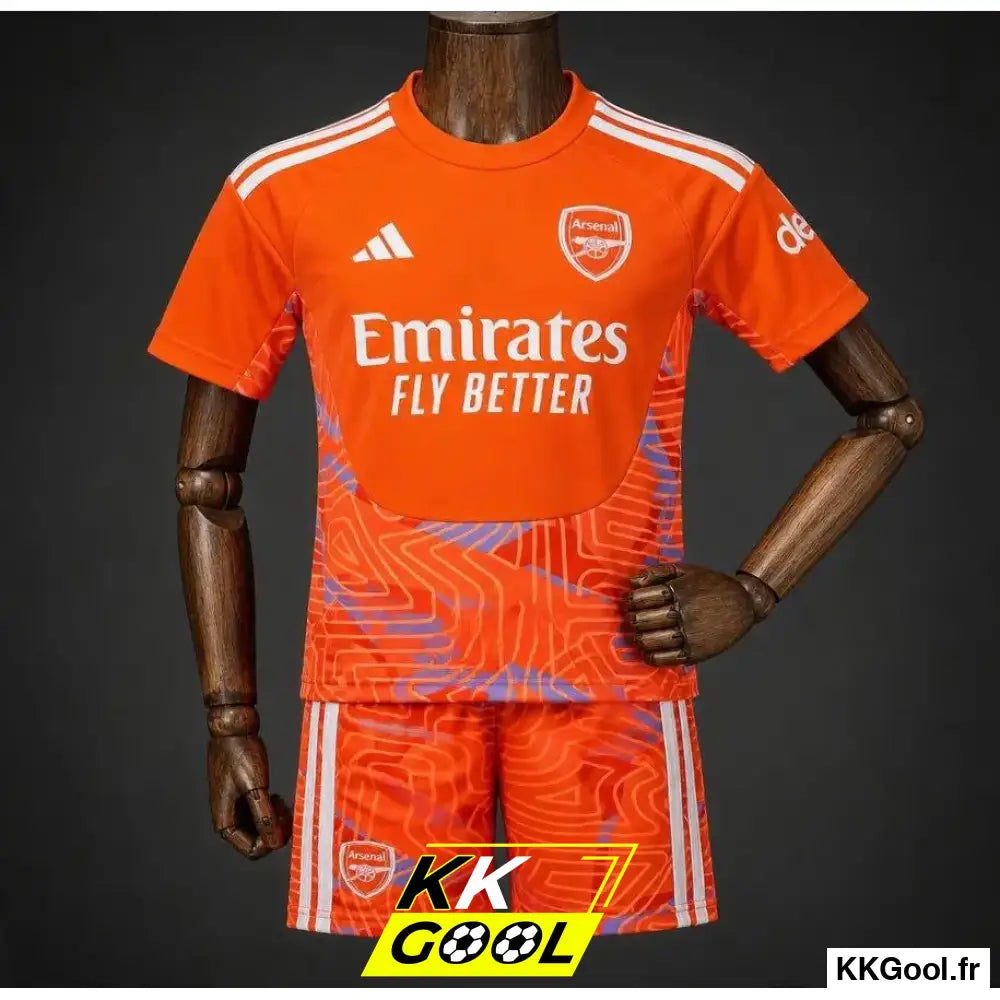 KKGool - Kit enfant Arsenal Gardien 2026/2027 Orange kkgool