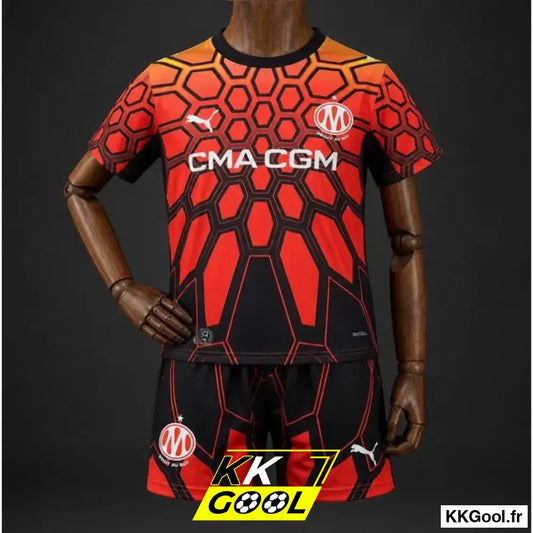 KKGool - Kit enfant OM Gardien Extérieur 2026/2027 Orange kkgool