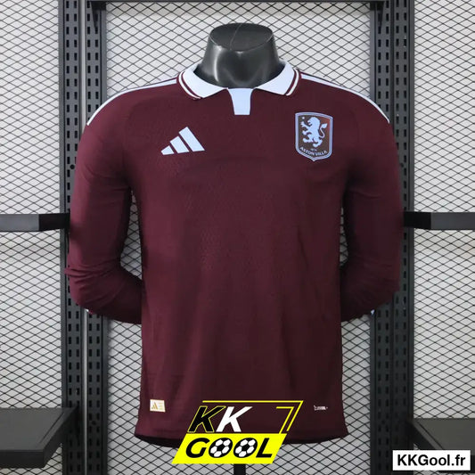 KKGool - Maillot Aston Villa Domicile 2026/2027 Version joueur Manches longues kkgool