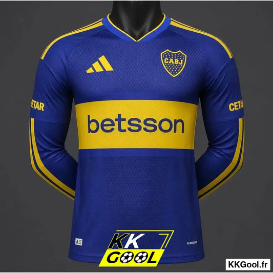 KKGool - Maillot Boca Junior Domicile 2026/2027 Version joueur Manches longues kkgool