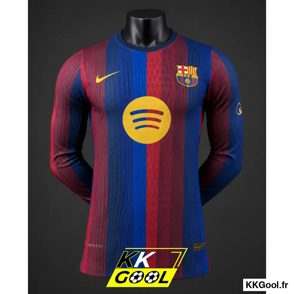 KKGool - Maillot FC Barcelone Domicile 2026/2027 Version joueur manches longues kkgool