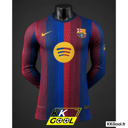 KKGool - Maillot FC Barcelone Domicile 2026/2027 Version joueur manches longues kkgool