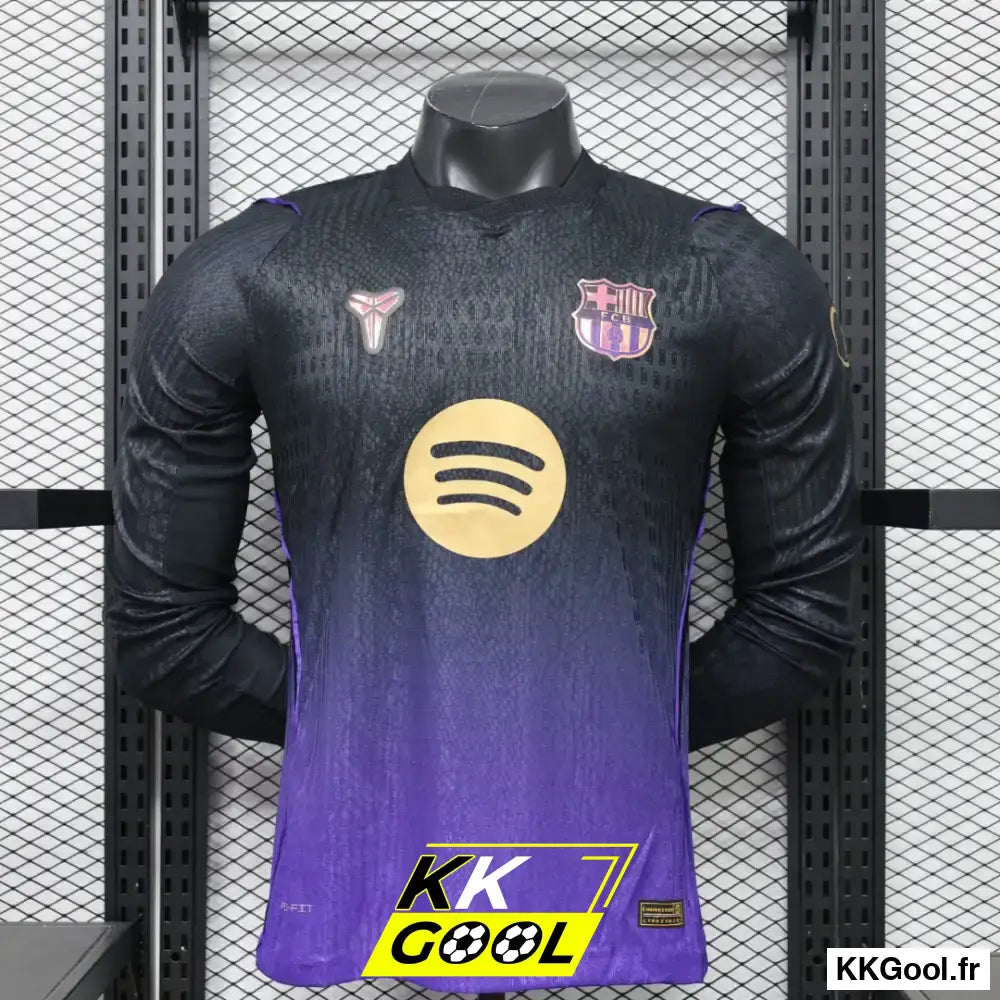 KKGool - Maillot FC Barcelone Extérieur 2026/2027 Version joueur Manches Longues kkgool