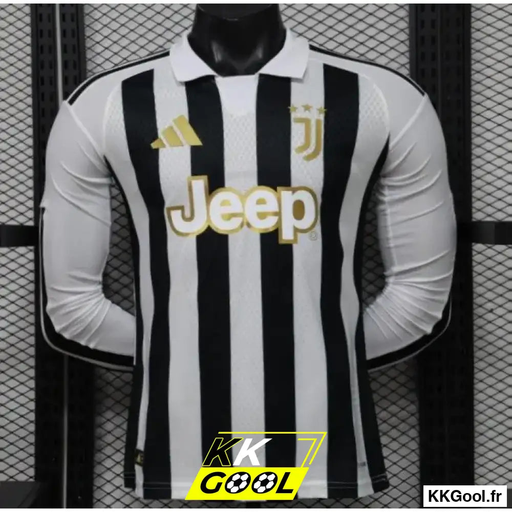KKGool - Maillot Juventus Domicile 2026/2027 Version joueur Manches longues kkgool