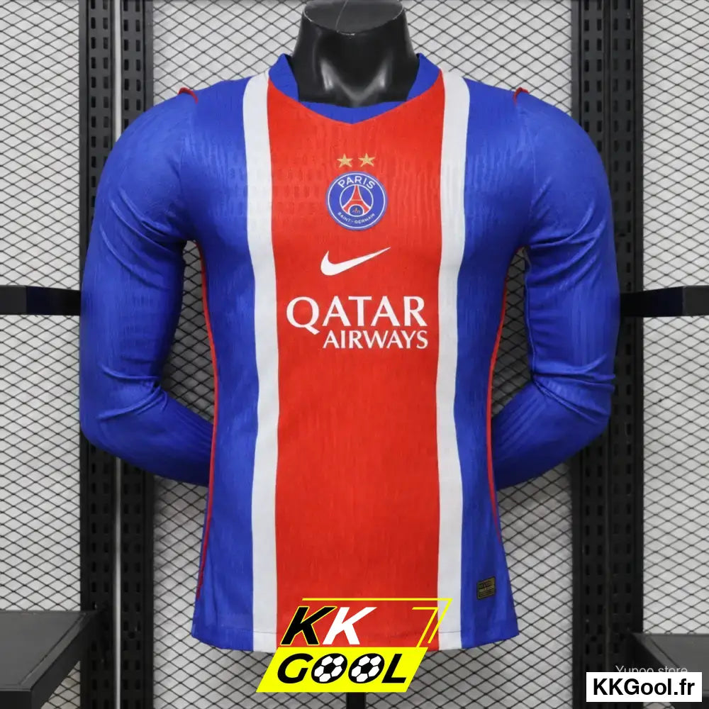 KKGool - Maillot PSG Domicile 2 étoiles 2026/2027 Version joueur manches longues kkgool