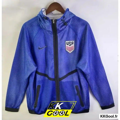 KKGool - Veste Coupe-Vent USA 2026/2027 Bleu kkgool