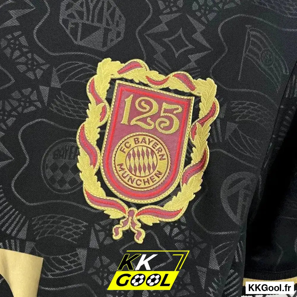 Maillot Bayern Munich Noir 125 ans 2025/2026 - KKGool